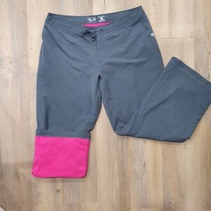 Mountain Hardwear fleece lined pants, grey pink, size 12 / 32